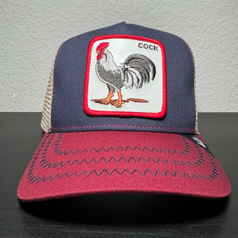 Goorin Bros Trucker Rooster Navy NWT
